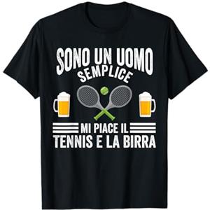 Campo Da Tennis Idea Regalo Tennis Birra Tennis Trainer Maglietta