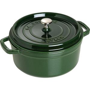 STAUB Casseruola/Cocotte in ghisa, Tonda 26 cm, 5 litri, Verde basilico