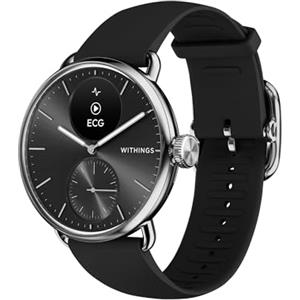 Withings ScanWatch 2, Smartwatch ibrido per la salute del cuore per uomini e donne - ECG, SpO2, monitoraggio temperatura, sonno, salute respiratoria, ciclo, batteria 30 giorni, per iOS e Android