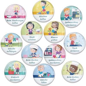 Papierdrachen Set di Estensione per Lavagna Magnetica - Piccoli Aiutanti - Programma Giornaliero per Bambini - Routine Strutturata, Sistema di Ricompense, Lavagna Riutilizzabile per Ricompense