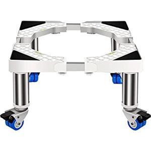 BDAYEK Supporto per lavatrice Supporto for lavatrice, base mobile regolabile, lunghezza/larghezza 41-65 cm, lavastoviglie universale, cestello alto, grande contenitore for piante da esterno, vassoi for pavim