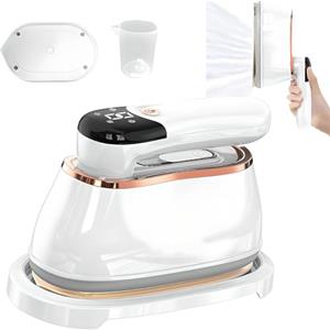 Nicoone Stirella Verticale, 1200 W 180 ml ferro a vapore portatile, Ferro da Stiro da Viaggio con 4 modalità di stiratura, mini stiratrice in tessuto stiratrice per casa, università, viaggi