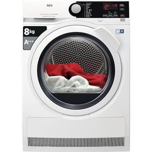 AEG T8DBE851 Asciugatrice ProTex Optisense, Condensazione con Pompa di Calore, 8 kg, Bianco