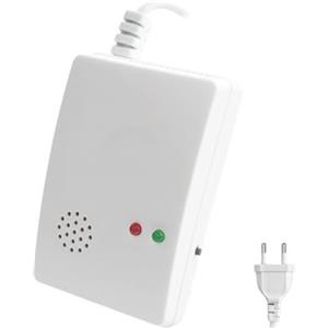 Suoumwa Rilevatore di Perdite di Gas GPL Metano Rilevatore di Perdite di Gas Combustibili UE Plug Allarme di Perdite di Gas Combustibili per la Sicurezza Domestica