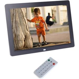 Andoer 12 '' TFT-LCD HD 1280 * 800 Full View Photo Digital Alarm Frame Clock MP4 MP3 Movie Player Remote Desktop