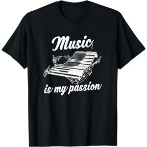 Magliette per pianoforte Regali per pian Regalo per pianista con tastiera di pianoforte Maglietta