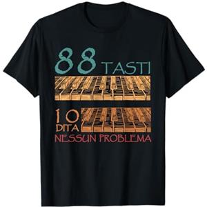 Regalo Per Pianista Divertente Regalo Pianista 88 Tasti Amore Per Pianoforte Maglietta