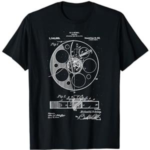 Regalo del regista Film Reel Patent vintage retrò Regista Regista, Film Maglietta