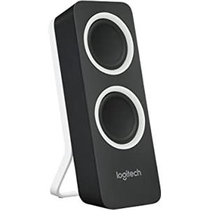 Logitech Z200 Altoparlanti per PC, Audio Stereo Completo, 10 Watt, 2 Ingressi Audio 3.5 mm, Jack ‎per Cuffie, Bassi Regolabili, Controllo Volume, Presa EU/IT, Computer/TV/Smartphone/Tablet, Nero