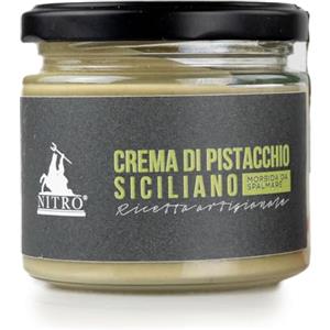 Torronificio Nitro - Crema Spalmabile di Pistacchio Siciliano Artigianale 200 g | Prodotto in Sicilia con Pistacchi Locali | Senza Conservanti | Idea Regalo Gastronomica