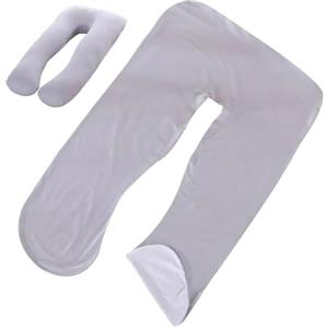 HWXZUUO Cuscino di gravidanza a forma di U, la lavabile di maternità morbida e confortevole offre sonno e supporto per le forniture di donne