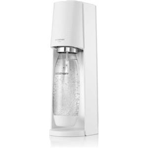 sodastream Gasatore Terra White Value Pack x2 con 2 bottiglie fuse lavabili in lavastoviglie da 1L e 1 cilindro di CO2 Quick Connect per gasare fino a 60L