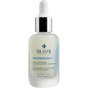 Rilastil Progression Plus, Siero Antirughe Elasticizzante e Riempitivo, Trattamento Rughe Marcate, Antiaging, Rimpolpante per Pelli Mature con Collagen, Acido Ialuronico, Confezione da 30 ml