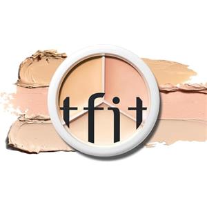TFIT Cover Up Pro Concealer Palette - Crema correttore colore 3 in 1 a copertura totale (idratante, 03 Cool, 0,52 Oz) per occhiaie e macchie - Correttore occhi ad alta copertura