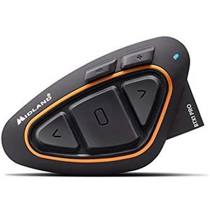 Midland BTX1 PRO Singolo OLD VERSION Interfono Moto Bluetooth Coppia, Auricolari Casco con Cancellazione del Rumore, Comunicazione Pilota Passeggero - 1 Auricolare
