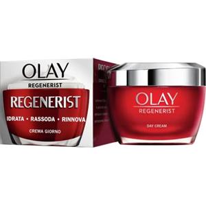OLAY Crema Viso Giorno Regenerist, Antirughe, Idratante con Acido Ialuronico, Niacinamide e Vitamina B3, Rassoda e Idrata la Pelle in Profondità per un Aspetto Tonico e Rigenerato, 50ml