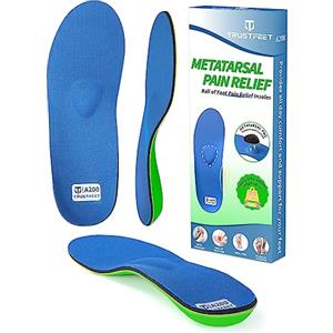 Trustfeet Solette resistenti per il sollievo dal dolore metatarsale per metatarsalgia, neuroma di Morton, sollievo dal dolore alla pianta del piede, fascite plantare, plantari di supporto per arco-D
