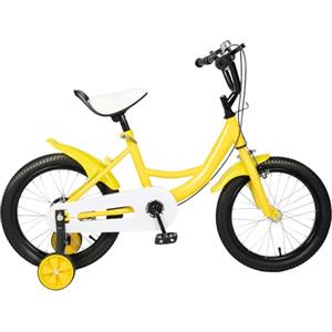 CHIMHOON Bicicletta per bambini da 16 pollici, bicicletta per bambini, bici da bambino, multicolore, adatta per biciclette per bambini aggiornate da 5 a 8 anni (giallo)