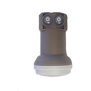 Digiquest convertitore LNB TWIN due uscite indipendenti | Doppia schermatura | Utilizzabile per impianti standard | I/P L:10,7-12,75 GHz ~ O/P L: 950-2150 MHz ~ L.O. 9.75/10.6 Ghz