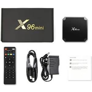 IFNI Box TV X96 mini2/16 Android TV Box Media Player Alta qualità (Android 9.0) con telecomando e cavo HDMI, lettore multimediale Box TV 4K