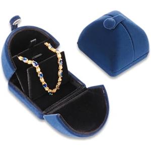 iSuperb Collana con Ciondolo Piccola Scatola Portaoggetti Jewelry Gift Box, Flanella Confezione Regalo Gioielli Scatola Orecchini Scatole per Compleanno Fidanzamento, 6.5x6x5cm