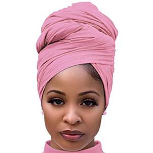 DRESHOW Jersey Turbante Testa Wrap per Le Donna Africane Knit Headwraps Urban Capelli Sciarpa Scialle Hijab Foulard Capelli Accessori