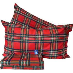 L'Emporio Casa Set Lenzuola Flanella Letto Matrimoniale 100% Caldo Cotone sopra 240x290 + sotto Angoli 160 a180x195 a 200 + 2 Federe 50x80 (Tartan)