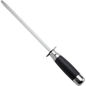 Makoto Nobu Affilacoltelli Manuale in Acciaio, Asta per Affilatura Professionale, Affilatore di Coltelli per Cucina, Affilacoltelli in Acciaio Diamantato, Honing Steel Manual Knife Sharpener per Forbici Coltelli