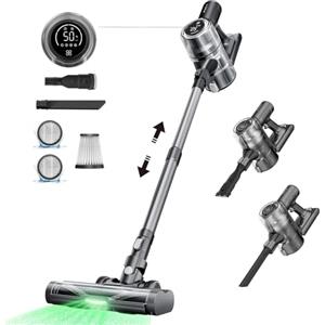 Proscenic P13 Aspirapolvere Senza Fili 550W/45KPA, Scopa Elettrica Senza Fili Potente con Antigroviglio, Autonomia Max 45min, 1,2L Aspirapolvere Senza Filo per Pavimenti/Tappeti/Peli Animali