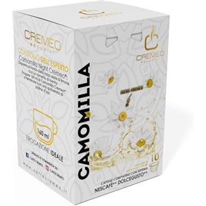 Trinca Caffè Cremeo Camomilla, 8 Confezioni da 10 Capsule (80 Capsule Compatibili Dolce Gusto)
