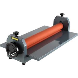 VEVOR 750mm Laminatrice a Freddo Manuale 39 Pollici Plastificatrice a Freddo Manuale Laminatore a Freddo a 4 Rulli Gomma Morbida E Alla Superficie Liscia