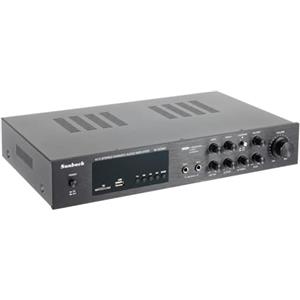 lajgeTJ Amplificatore stereo digitale, amplificatore stereo Bluetooth FM Hi-FI a 5 canali, amplificatore di potenza audio da 600 Watt con telecomando Home Theatre e Karaoke