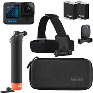 GoPro Pacchetto accessori HERO11 Black - Include batteria enduro extra (2 in totale), The Handler (impugnatura galleggiante), fascia per la testa + clip rapida e custodia per il trasporto