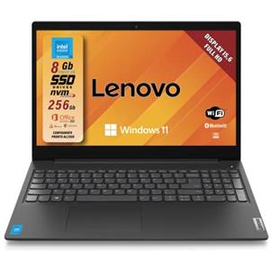 Lenovo - Notebook 15.6 Pollici V15 G2 IJL, Pc Portatile Windows 11 Home, Intel N4500, RAM 8GB DDR4, 256GB SSD NVMe - Laptop Grafica Intel UHD, Computer Audio Dolby, Schermo FHD