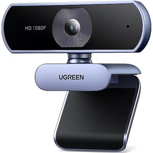 UGREEN Webcam Full HD 1080P 30FPS USB A PC Camera 2 Microfono Incorporato 85° Angolo di Visione Plug Play per Windows MacOS Linux Supporto Youtube Streaming Skype Video Calling Zoom Videoconferenze