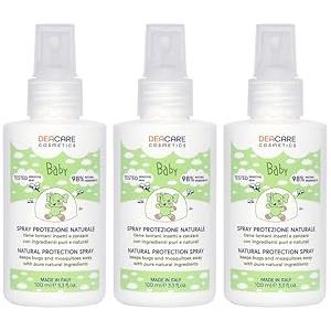 Deacare Baby KIT 3 SPRAY PROTEZIONE ZANZARE E INSETTI NATURALE per neonati e bambini 100 ml