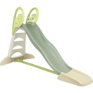 Smoby Life - Scivolo XL a doppia onda, con 80% di plastica riciclata, con attacco dell'acqua, lunghezza 2,30 metri, per bambini dai 3 anni in su, 7600820304