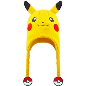 Pokemon Berretto Bambino, Cappello Beanie, Caldo Cappello Invernale - Regalo Ragazza (Poké Ball Pikachu Giallo)