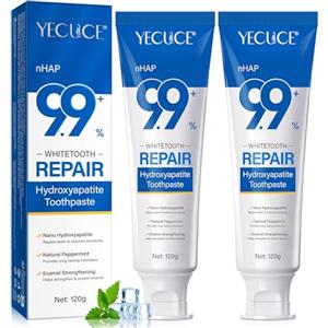 XINSZLIN Hydroxyapatite Toothpaste 120 g, Repair Teeth - De-Sensitise, anti-cavity, sapore naturale di menta per rafforzare lo smalto dei denti, preservare la salute orale