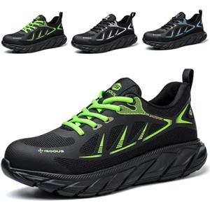 ISOOUS Scarpe Antinfortunistiche Uomo Scarpe da Lavoro Donna Leggere Scarpe Sicurezza con Punta in Acciaio Traspiranti Blu 39