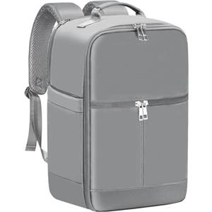 OTAHGK Borsa da Cabina 40x20x25 per Ryanair, Zaino da Viaggio Sotto il Sedile, Bagaglio a Mano 20L, Zaino per Computer Portatile - Grigio