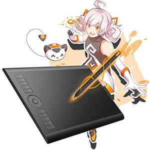 GAOMON M10K 2018 Versione-10 x 6,25 Pollici Tavoletta Grafica da Disegno con Lo Stilo Passivo