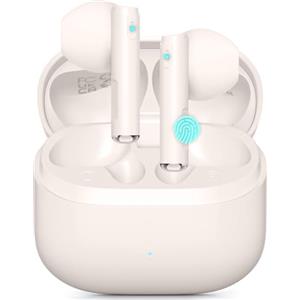 AsiceSound Cuffie Bluetooth,Auricolari Bluetooth 5.3 con Stereo HiFi Immersivo,Wireless con Ricarica Rapida USB-C,IPX7 Impermeabili,46H