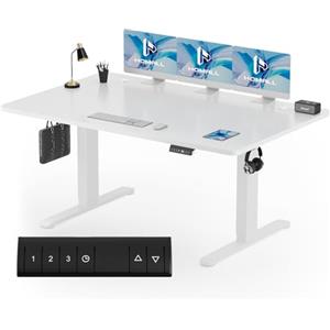 Homall 160x80 CM scrivania regolabile in altezza, scrivania da ufficio con quattro sezioni, scrivania per computer con funzione di memoria.