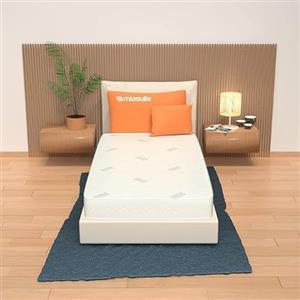 miasuite i sogni italiani Materasso Memory Foam Singolo 80x190 cm, Alto 20 cm - Rivestimento Silver, Antibatterico, Antiacaro, Indeformabile. Dimora H20