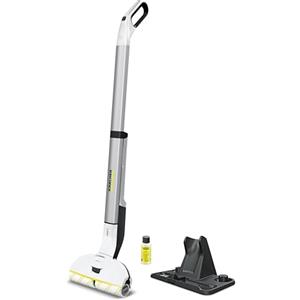 Kärcher EWM 2 lavapavimenti a batteria con 2 rulli rotanti in microfibra, leggera e senza filo, autonomia della batteria: circa 20 minuti, prestazioni area per ogni carica della batteria: 60 m²