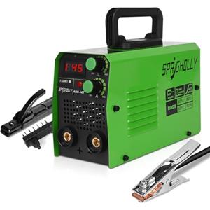 SPRIGHOLLY 2 IN 1 Mini Saldatrice Inverter 145A,con la funzione ARC LIFT TIG, dotato di tecnologia IGBT e display digitale LED, adatto per uso domestico e DIY, Saldatrice Elettrodo ARC-145