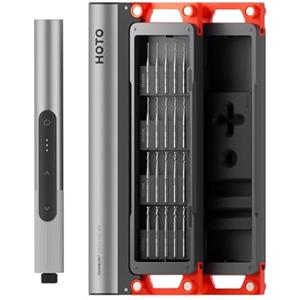 HOTO SNAPBLOQ D-A03 Mini Trapano a Batteria con 20 punte, Trapano a Mano Senza Fili a 3 velocità, Luci LED, Set di Trapani Elettrici per la Realizzazione di Gioielli, Resine, Legno, Plastica, DIY