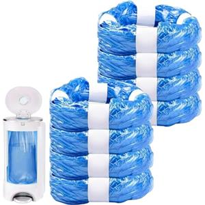 fuzhik Ricarica Mangiapannolini Compatibile con Tommee Tippee Foppapedretti Maialino Angelcare Twist e Click Simplee Tec Litter Locker, 8 Pezzi Sacchetti Mangiapannolini