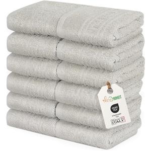 nice homeit Set 12 Lavette Mini Asciugamani 30x30 cm -Asciugamani Viso e Ospiti 100% cottone filato ad anello - per mani, neonati, trucco, cucina, casa e viaggi. Leggere, Morbide, Assorbenti.